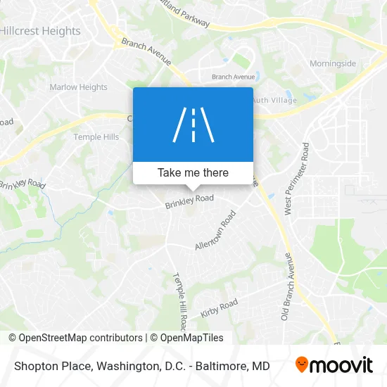 Shopton Place map