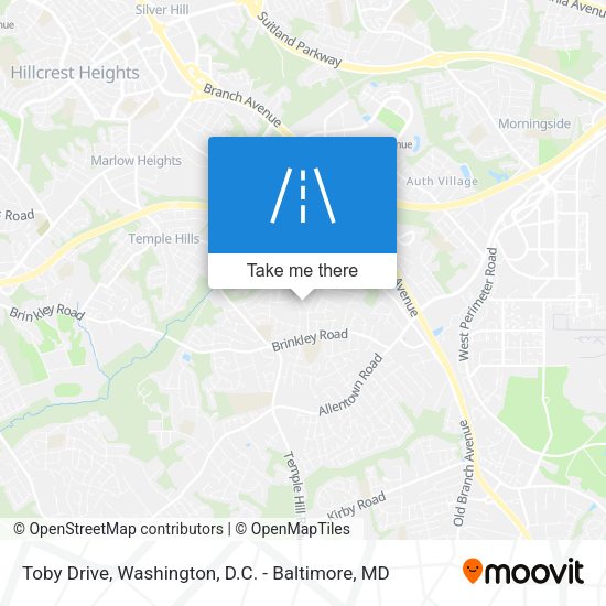 Toby Drive map