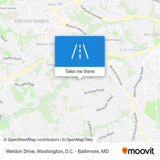 Mapa de Weldon Drive