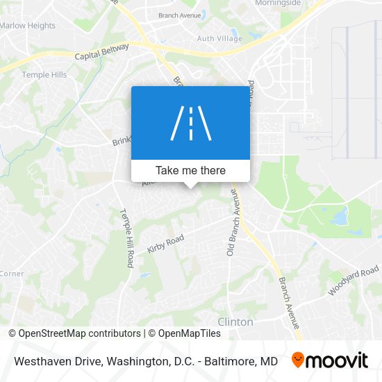 Westhaven Drive map