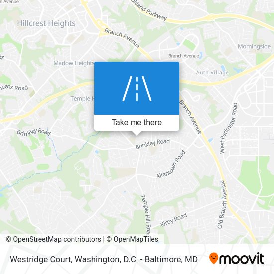 Mapa de Westridge Court