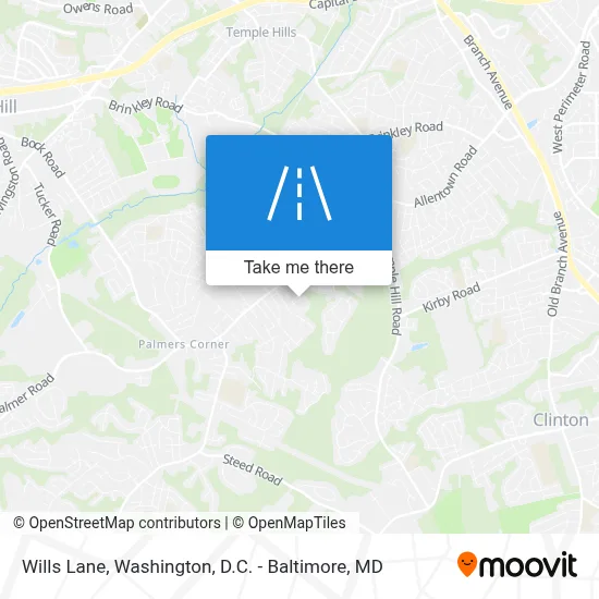Wills Lane map