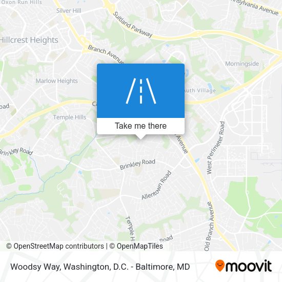 Woodsy Way map