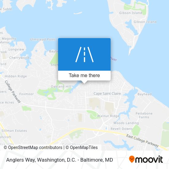 Anglers Way map
