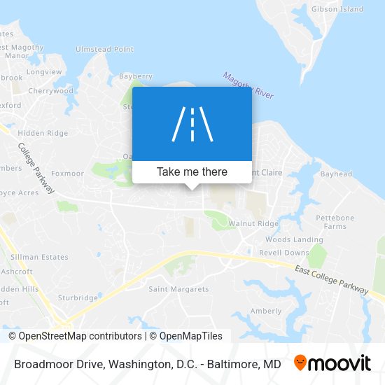 Broadmoor Drive map