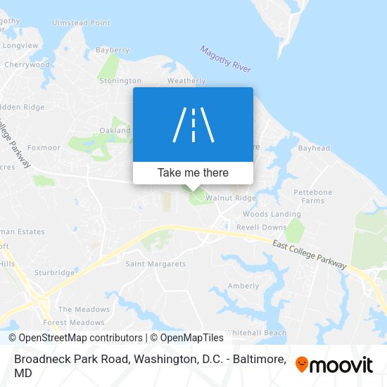 Mapa de Broadneck Park Road