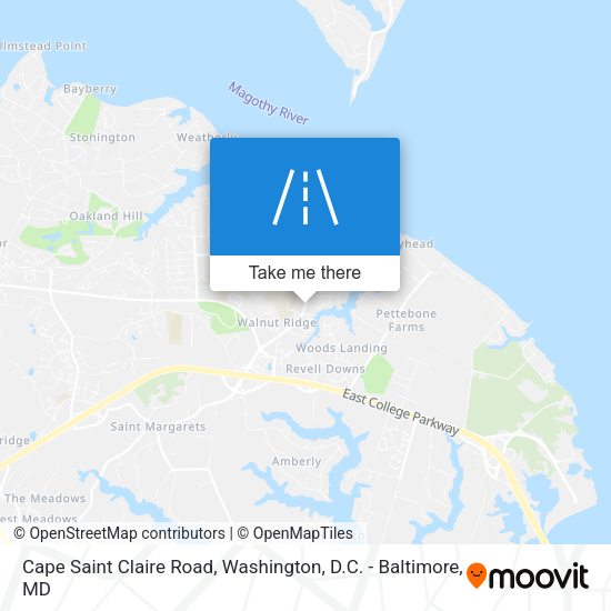 Mapa de Cape Saint Claire Road