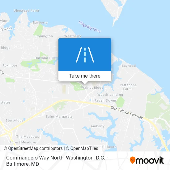 Commanders Way North map