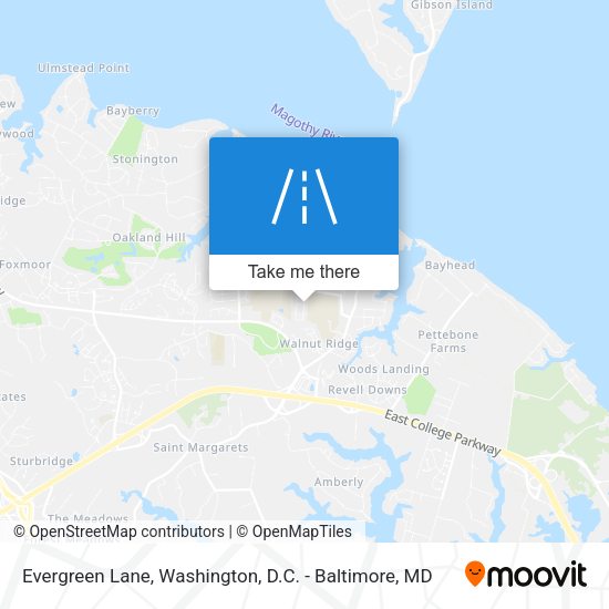 Evergreen Lane map