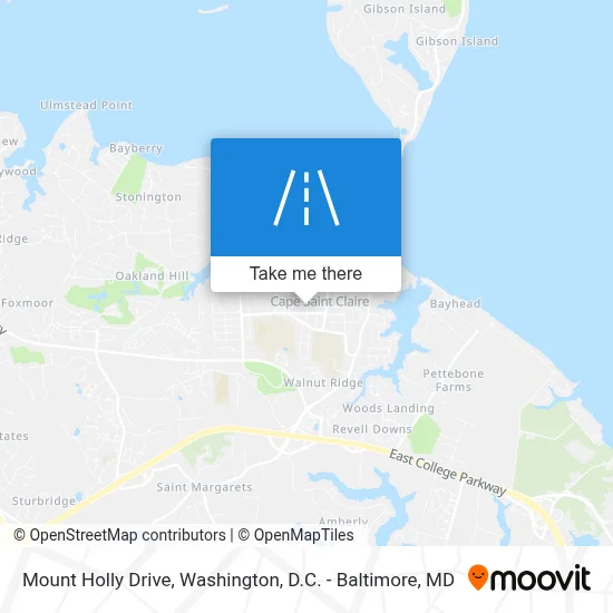 Mount Holly Drive map