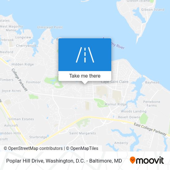 Poplar Hill Drive map