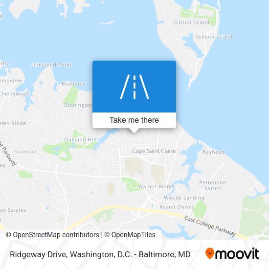 Mapa de Ridgeway Drive