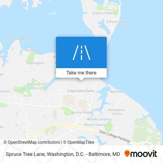 Spruce Tree Lane map