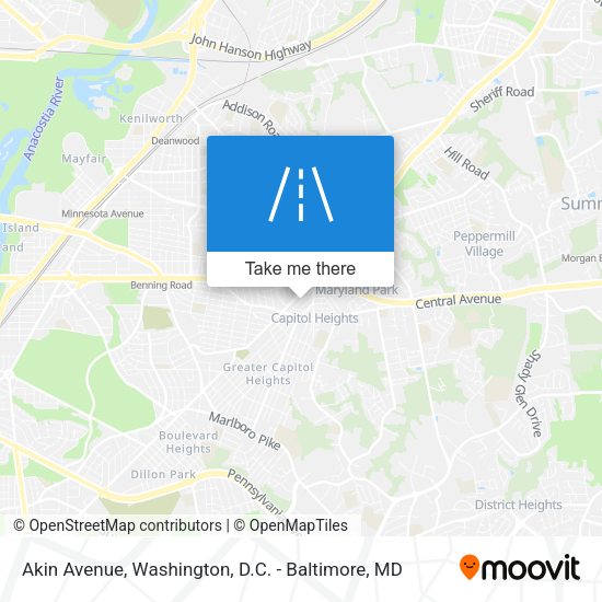 Mapa de Akin Avenue