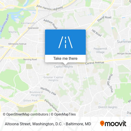 Mapa de Altoona Street