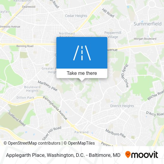 Mapa de Applegarth Place
