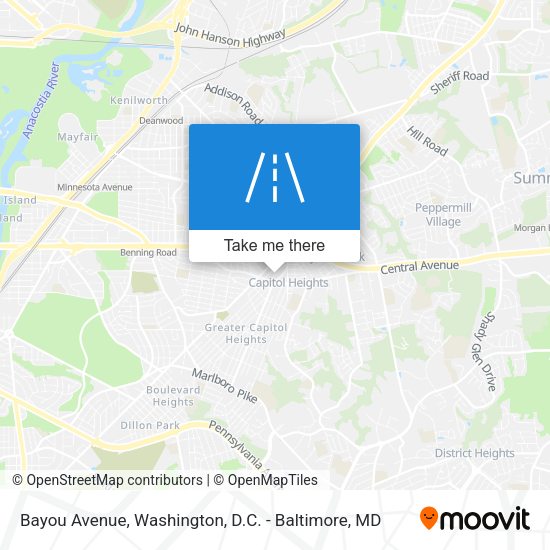 Mapa de Bayou Avenue