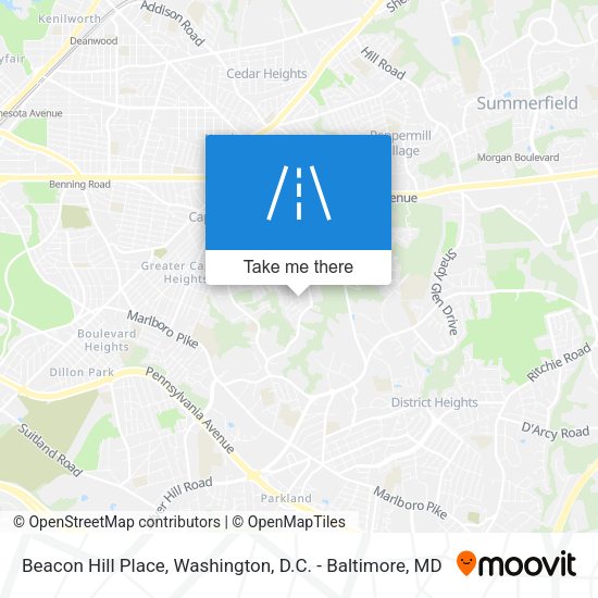 Beacon Hill Place map