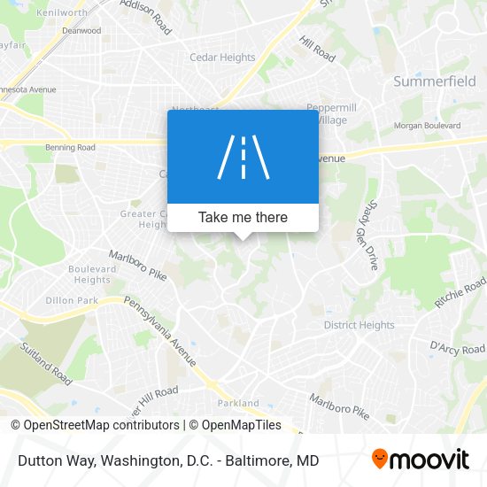 Dutton Way map
