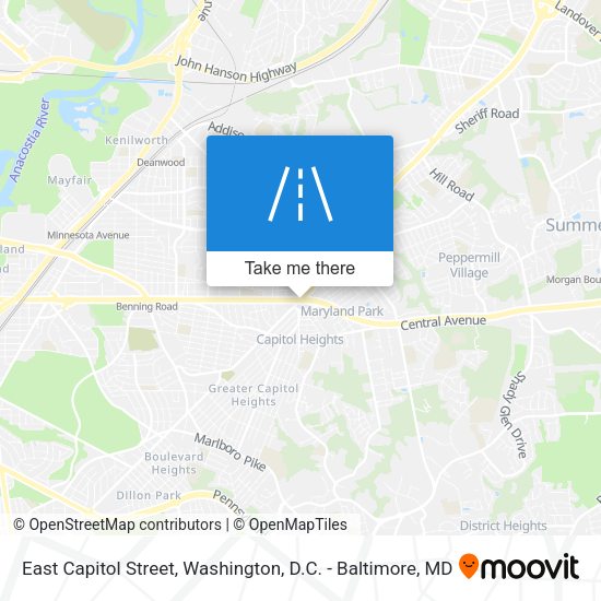Mapa de East Capitol Street