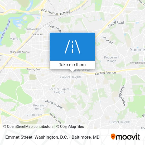 Emmet Street map