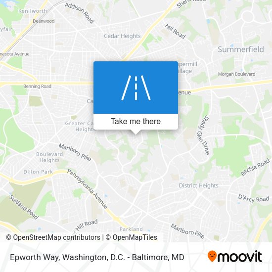 Mapa de Epworth Way
