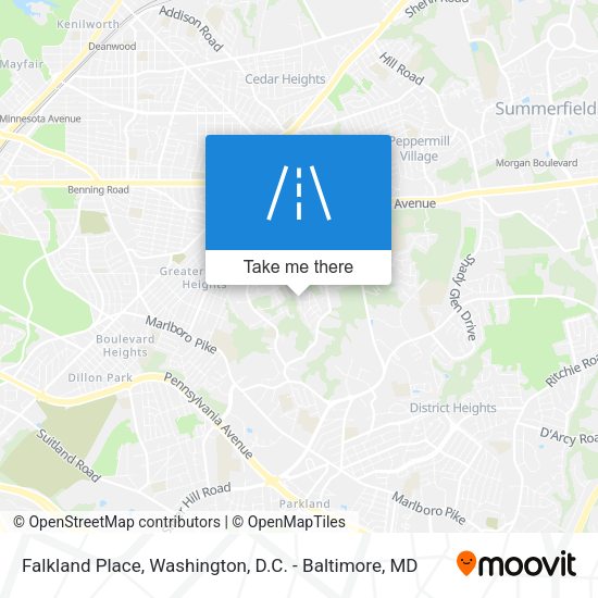 Falkland Place map