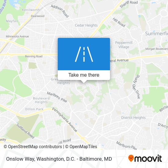 Onslow Way map