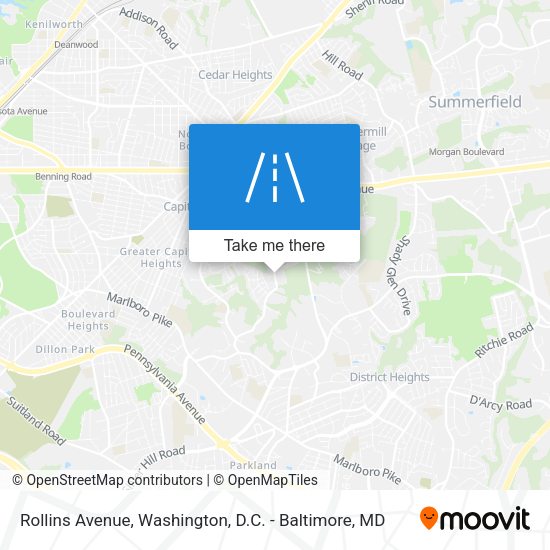 Rollins Avenue map