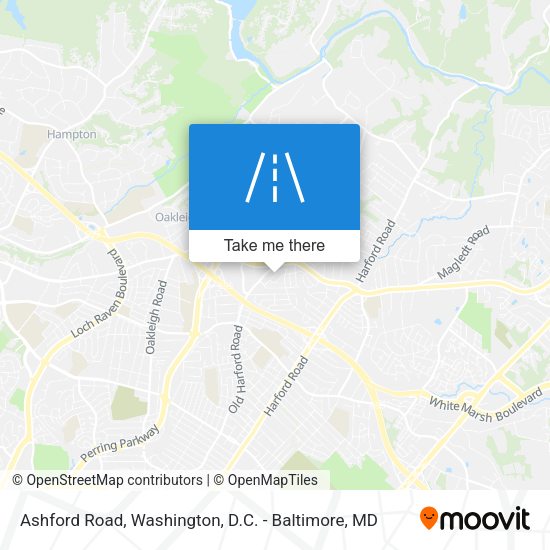 Ashford Road map