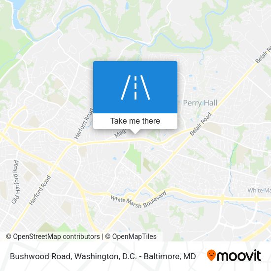 Bushwood Road map