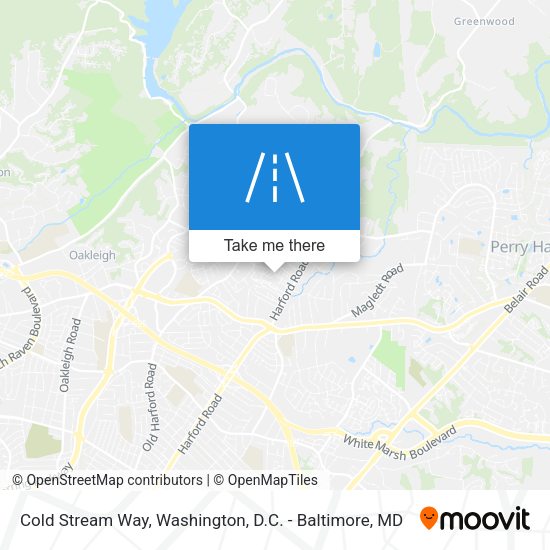Cold Stream Way map