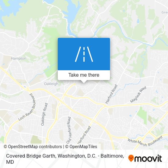 Covered Bridge Garth map