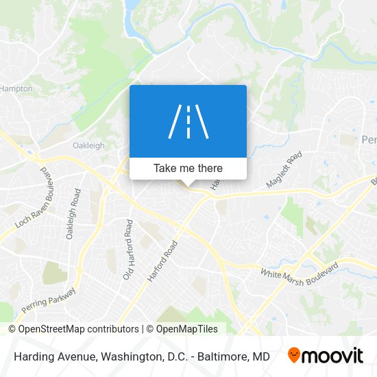 Harding Avenue map