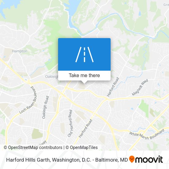 Harford Hills Garth map