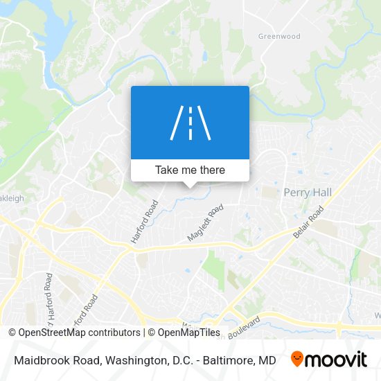 Maidbrook Road map