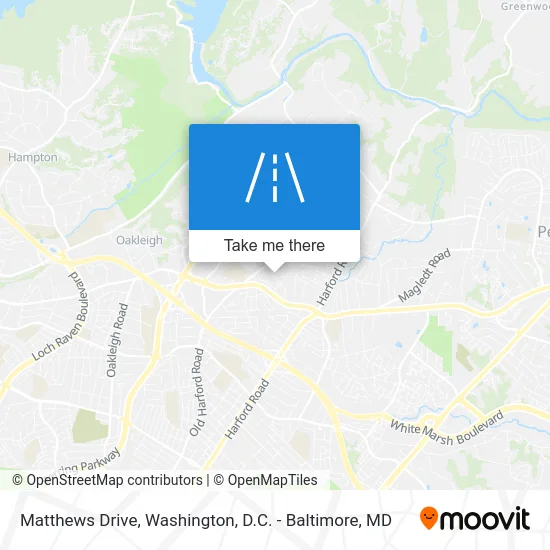 Matthews Drive map