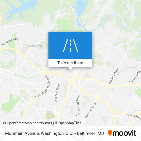 Mountain Avenue map