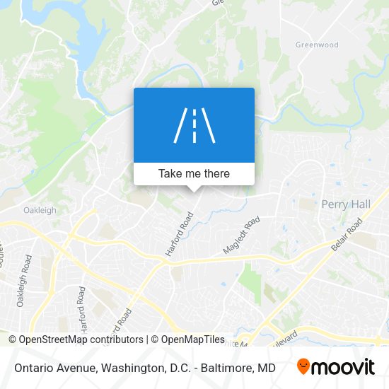 Mapa de Ontario Avenue