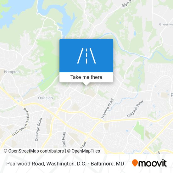 Pearwood Road map