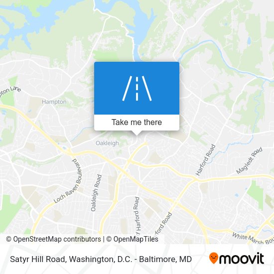Satyr Hill Road map