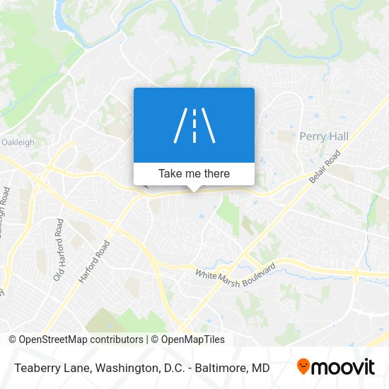 Teaberry Lane map
