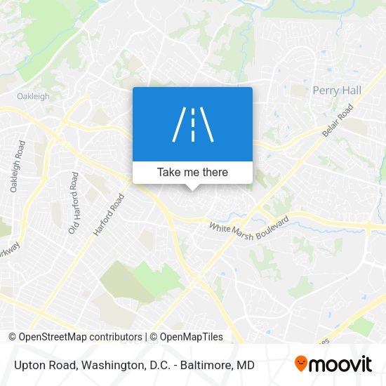 Upton Road map