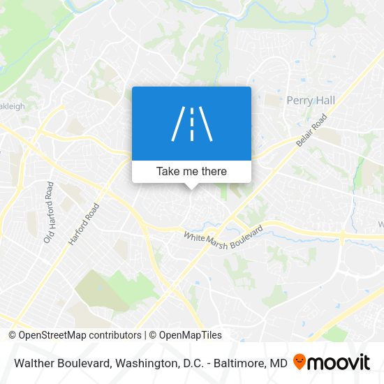 Walther Boulevard map