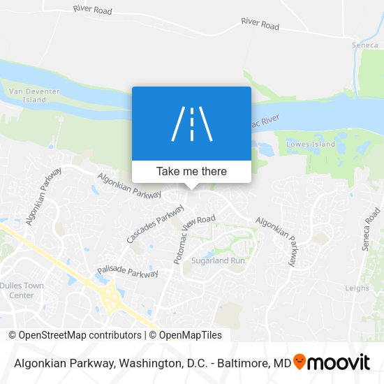 Algonkian Parkway map