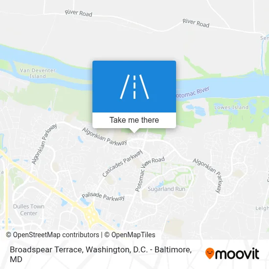 Broadspear Terrace map
