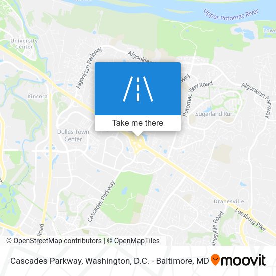 Cascades Parkway map