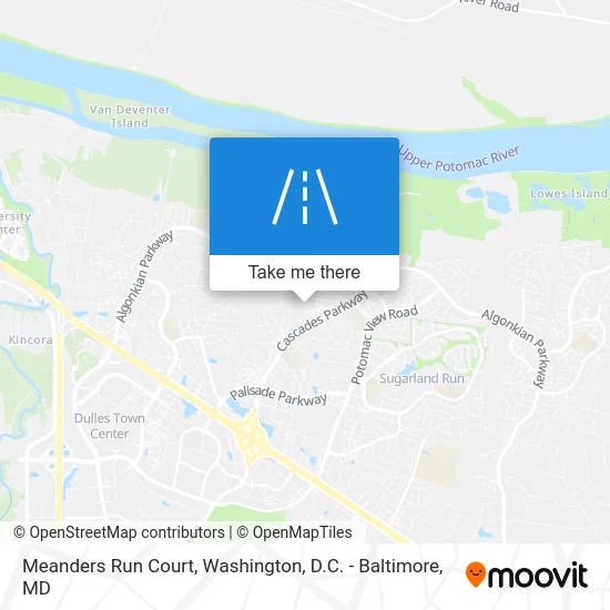 Meanders Run Court map