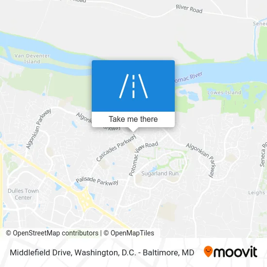 Middlefield Drive map