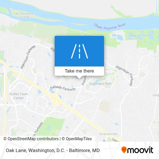 Oak Lane map